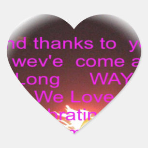 HappyBirthday To you ハートシール