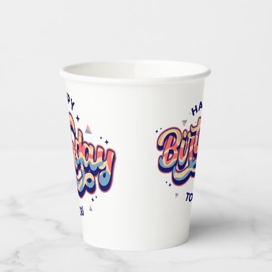 #HappyBirthday #TypographyArt #BirthdayTypography 紙コップ (左)