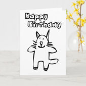 HappyBirthdayKat カード (黄色い花)