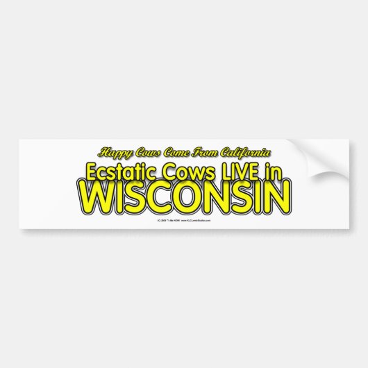 HappyCows バンパーステッカー (正面)