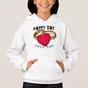 HappyDayタイポグラフィアートカスタムTシャツプリント