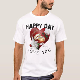 「HappyDay Graphic -カラフルおもしろいとTシャはっきりしたツPr Tシャツ