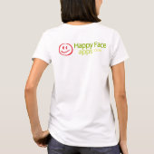 HappyFaceApps.comのロゴT Tシャツ (裏面)