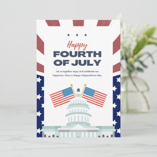 #HappyFourthOfJulyFlatHolidayCard シーズンカード (スタンド正面)