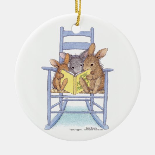 HappyHoppers®のオーナメント セラミックオーナメント (正面)