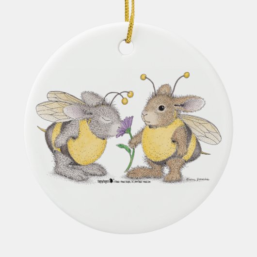 HappyHoppers®のオーナメント セラミックオーナメント (正面)