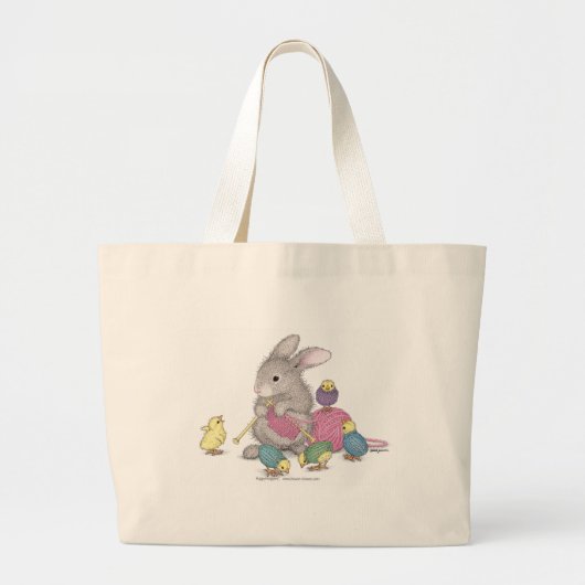 HappyHoppers®のトートバック ラージトートバッグ (正面)
