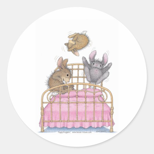 HappyHoppers®スタンプ ラウンドシール (正面)