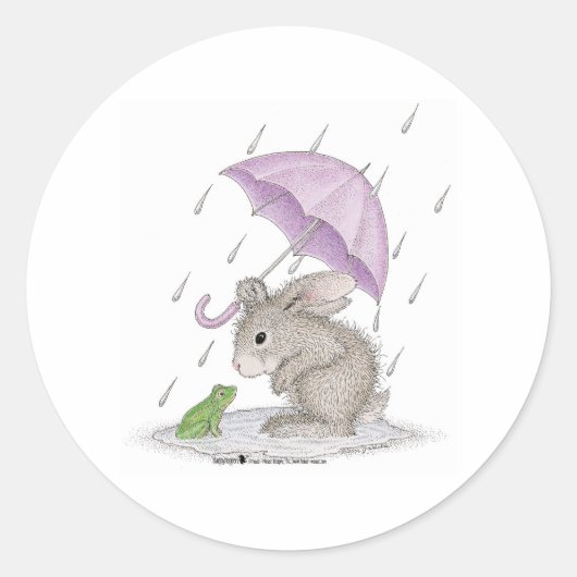 HappyHoppers®スタンプ ラウンドシール (正面)