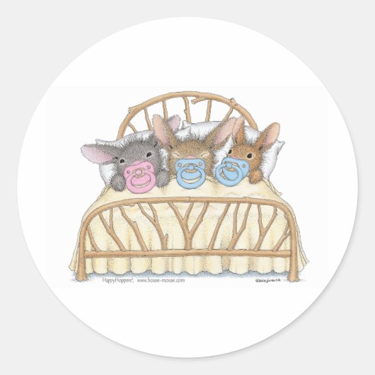 HappyHoppers®スタンプ ラウンドシール (正面)