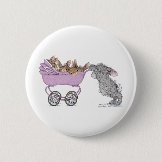 HappyHoppers®ボタン 缶バッジ (正面)