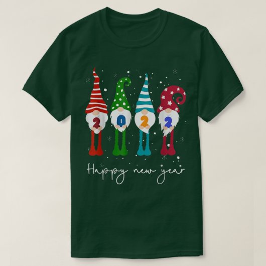 HappyNew Year 2022格言クリスマスファミリーマッチング Tシャツ (デザイン正面)