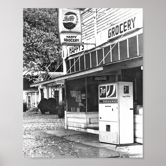 Happy's Grocery Store, Ottawa, Kansas 1970s ポスター (正面)