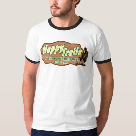 happytrailsmobilehome tシャツ (正面)
