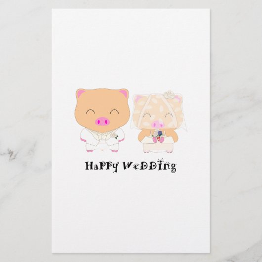 HappyWedding 便箋 (正面)