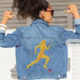 HappyWork神クリスチャンの赤い点 デニムジャケット