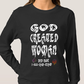 HappyWorkT神は女性を作成PEEN Tシャツ