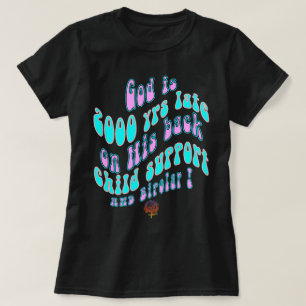 HAPPYWorkT GODは2000年YRSの子供のサポート&に遅れている Tシャツ