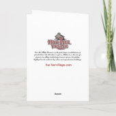 Har Berの村のそり2014cの挨拶状 シーズンカード (裏面)