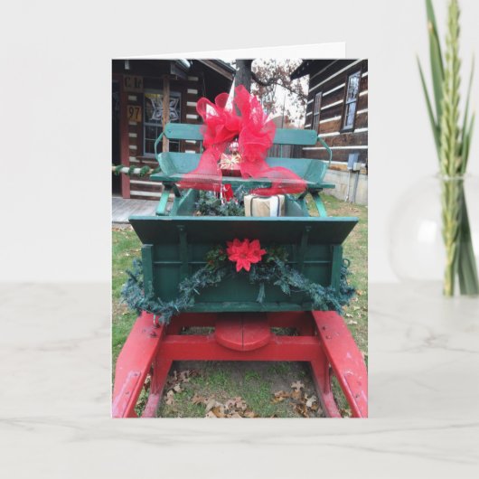 Har Berの村のそり2014cの挨拶状 シーズンカード (正面)