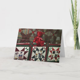 Har Berの村のビロードくま2014cの挨拶状 シーズンカード