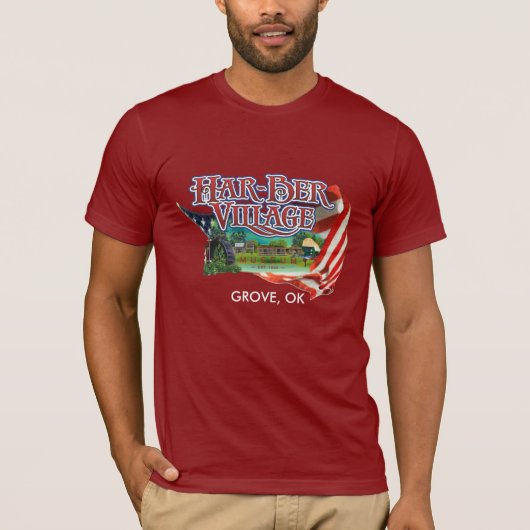 Har-Ber Village の旗 Tシャツ 2 (正面)