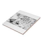 Hara-Kiriを託している武士 タイル (側面)