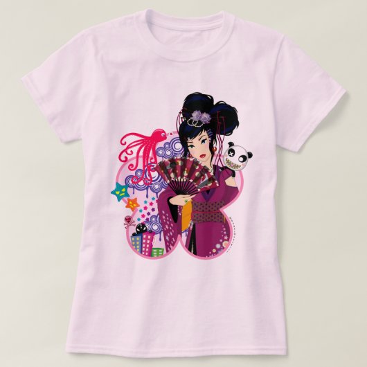 Harajukuの町のAyaka Tシャツ (デザイン正面)