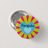 Harajuku愛ボタン 缶バッジ (正面&裏面)