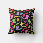 Harajuku Aesthetic Kawaii Candy Pattern クッション (裏面)