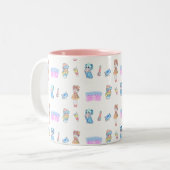 Harajuku Anime Girl ツートーンマグカップ (正面左)