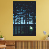 Harald Oscar Sohlberg – フィッシャーマンコテージ(1899) キャンバスプリント (インサイチュ (リビング))