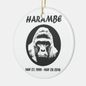 Harambeを覚えて下さい セラミックオーナメント (左)