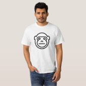Harambe猿のゴリラの顔のTシャツ Tシャツ (正面フル)