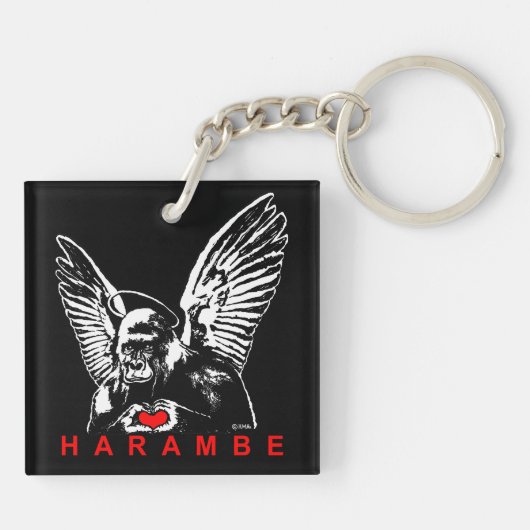 Harambe キーホルダー (裏面)