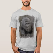 Harambe(グラファイトスケッチ) – 画像サイズが大きい tシャツ (正面)