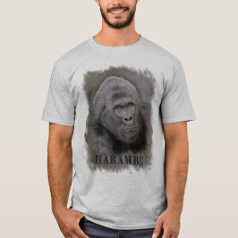 Harambe(グラファイトスケッチ) – 画像サイズが大きい tシャツ