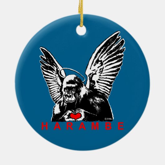 Harambe セラミックオーナメント (裏面)