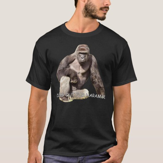 Harambe – メモリアルエッセンシャルシャツ tシャツ (正面)