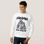 HARAMBE GORILLA Tシャツティー スウェットシャツ (正面フル)
