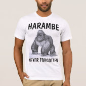 HARAMBE GORILLA Tシャツ (正面)