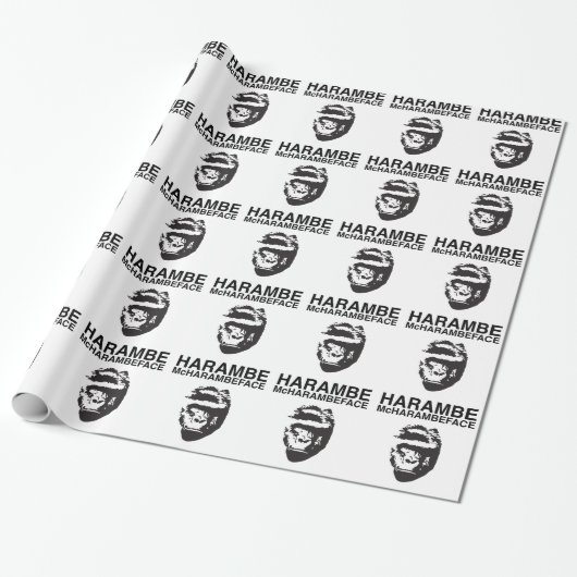 Harambe McHarambeface ラッピングペーパー (アンロールド)