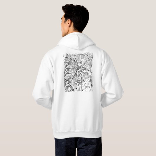 Harare Zimbabwe City Map パーカ (裏面フル)