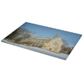 Harbison Chapel in Winter at Grove City College カッティングボード (角)