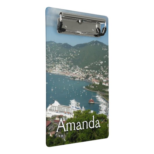 Harbor at St. Thomas US Virgin Islands ミニクリップボード (アングル)