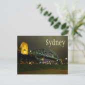 Harbor Bridge at Night, Sydney, Australia Postca ポストカード (スタンド正面)
