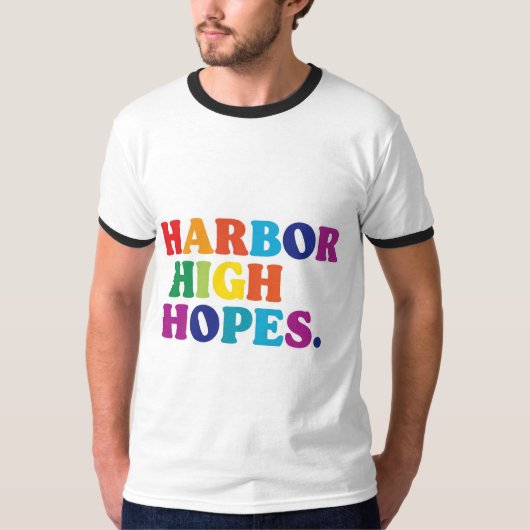 Harbor High Wonds Tシャツデザイン。 Tシャツ (正面)