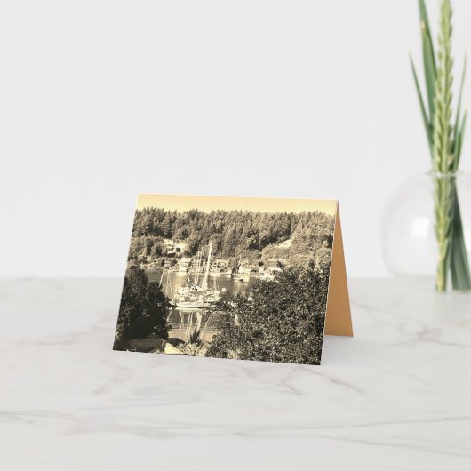 Harbor in Sepia  カード (正面)