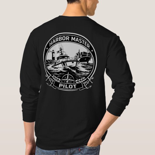 Harbor Master Pilot: Professional Long Sleeve Tee Tシャツ (裏面)
