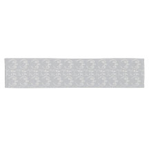 Harbor Mist Gray Contemporary Swirl Table Runner